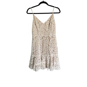 White Lace Mini Dress